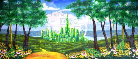 Oz Emerald City Projected Backdrops Grosh Digital