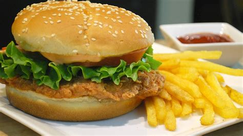 Place in a large bowl. KFC Style Crispy Chicken Burger (Zinger Burger) - YouTube