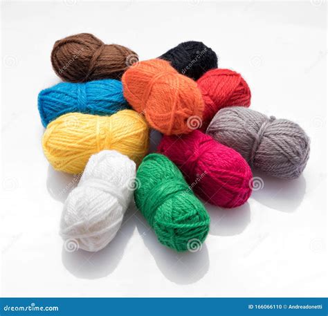 Heap Of Different Colored Balls Of Wool Stock Photo Image Of Natural