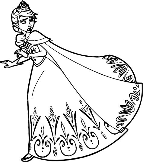 Coloring Free Frozen Coloring Page Luxury Elsa Coloring Home