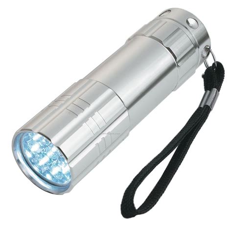 Light Up Flashlight W 9 Super Bright Leds Silverchina Wholesale