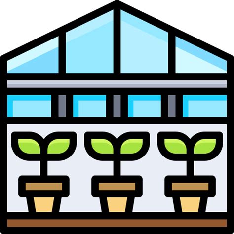 Greenhouse Generic Outline Color Icon