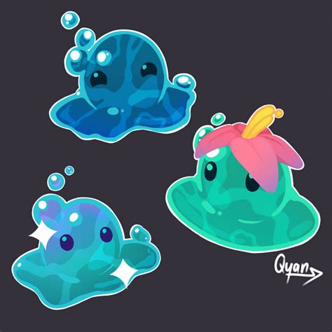 Puddle Slimes By Qyanaki On Deviantart