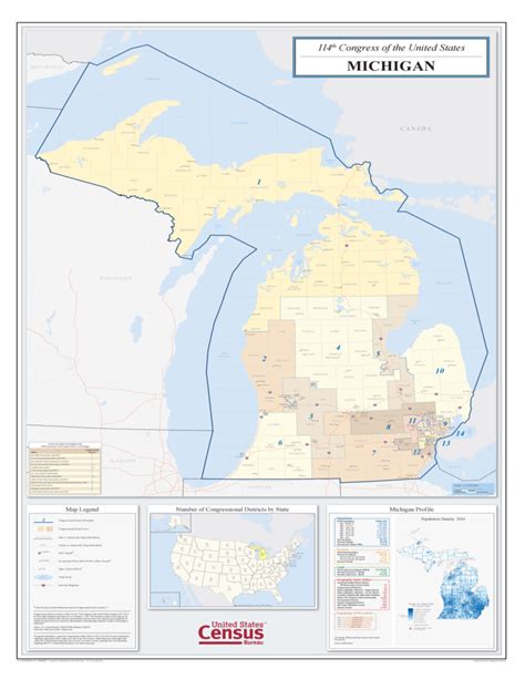 Michigan Congressional District Map Free Download