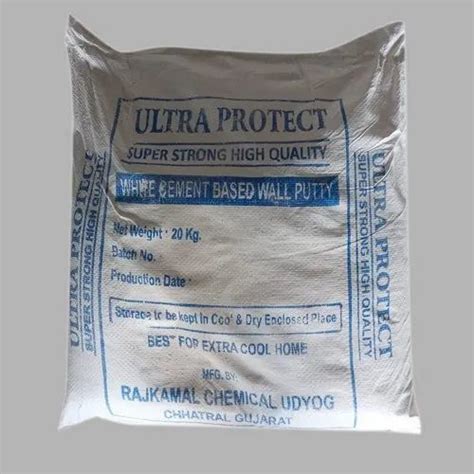 White Cement Based Wall Putty 20 Kg At Rs 275bag In Kalol Id