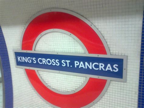 Kings Cross St Pancras Underground Station Sign Piccadilly Line