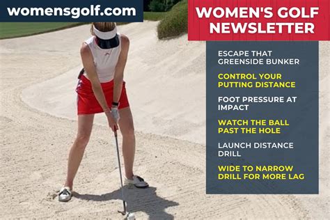 Womens Golf Newsletter Get Out Of Greenside Bunkers Every Time