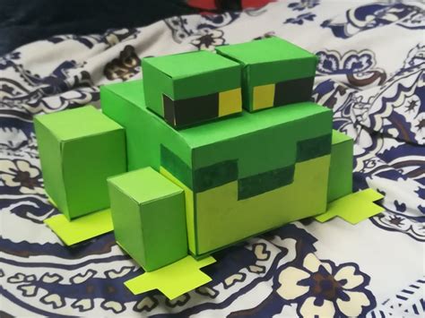 Ive Made A Minecraft Frog Out Of Paper Minecraft