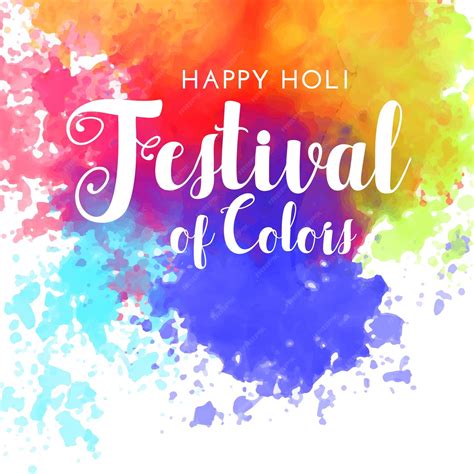 Feliz Festival Holi De Colores De Fondo Vector Gratis