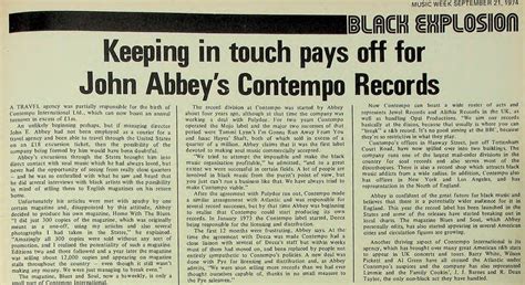 Contempo British Record Shop Archive