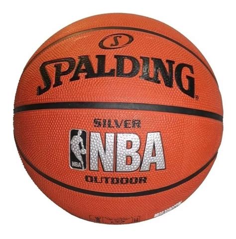Pelota Basquet Spalding Basket Nba Silver Nº 7 Outdoor Goma Superficie
