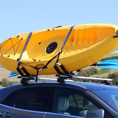 Legacy Double J Bars Car Roof Rack Kayak Canoe Carrier Universal H Duty