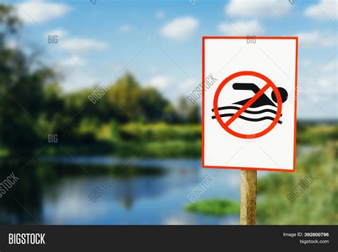 No Swimming Sign Image And Photo Free Trial Bigstock