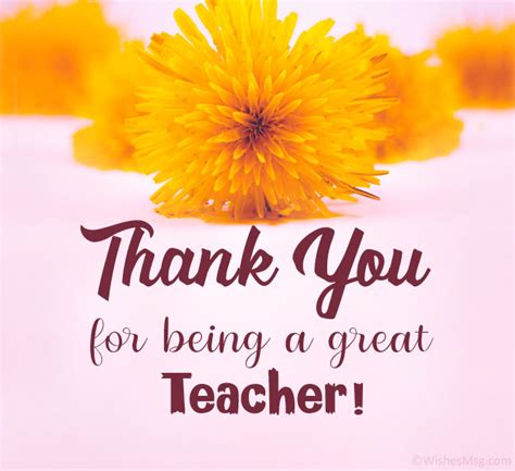 Thank You Teacher Messages And Quotes Wishesmsg