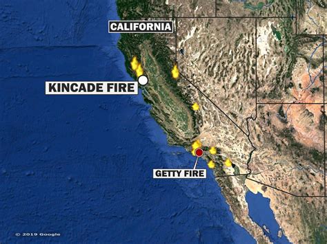 Fire In California Latest On Getty Kincade Simi Valley Hill Fires