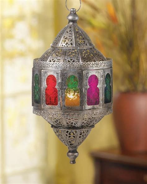 Rustic Moroccan Hanging Lantern Hangende Lantaarns Kaarslantaarn