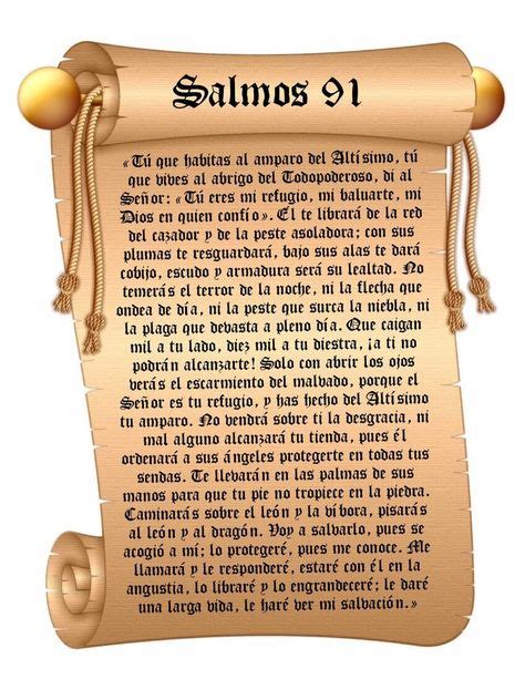 Salmos 91 Printable Psalm 91 In Spanish Bible Poster Spanish Bible