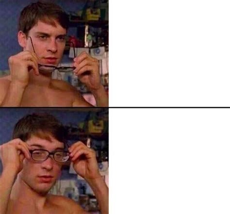 Glasses On And Off Blank Template Imgflip