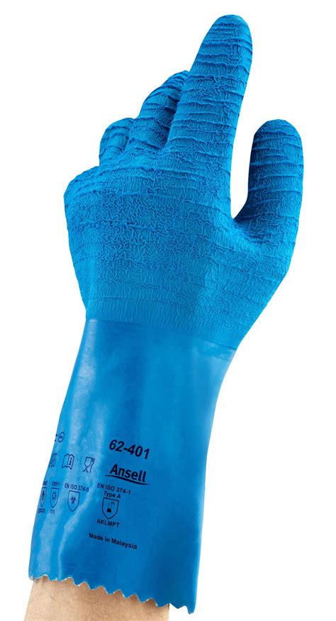 Ansell Chemical Resistant Gloves 10 Glove Materials Natural Rubber