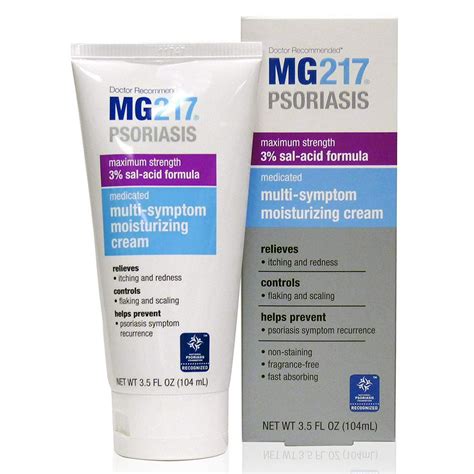 Mg217 Psoriasis Cream 3 Salicylic Acid Multi Symptom Moisturizing