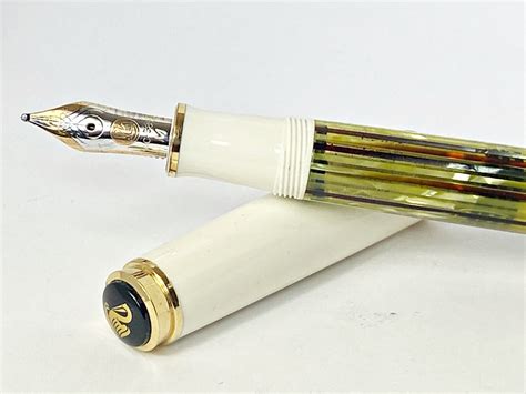 Stylo plume PELIKAN M400 SOUVERAN TORTOISESHELL WHITE - Atelier Lesoon