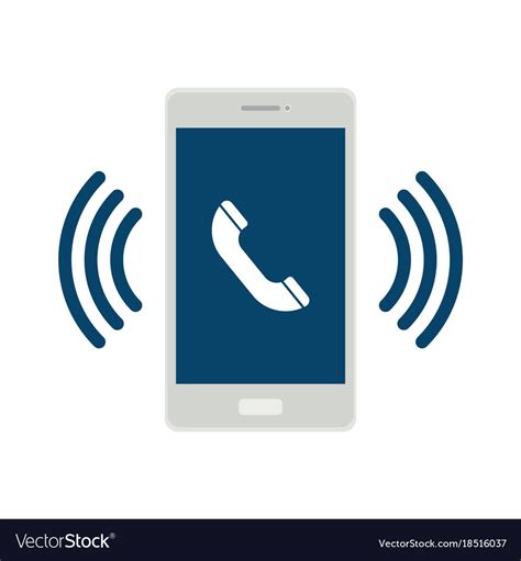 Mobile Phone Call Icon Royalty Free Vector Image