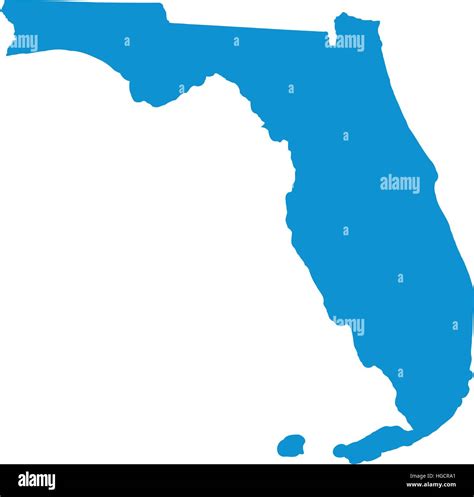 Mapa Del Estado De La Florida Imagen Vector De Stock Alamy