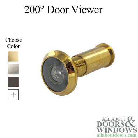 Door Viewer 200 Degree 1 38 In To 2 14 In Choose Finish