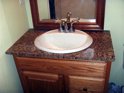 A new bathroom vanity top with a sink gives your bathroom a fresh, restored feel. How to Install Laminate Formica for a Bathroom Vanity ...