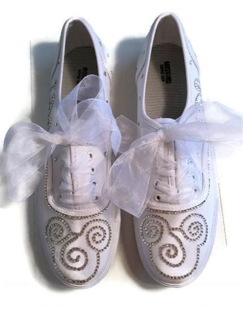 Disney Wedding Shoes Sneakers Crystal Rhinestones Mickey Mouse 2782862