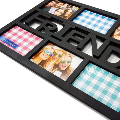 Bestbuy Frames Friends Black 6 Opening 4x6 Wall Hanging Collage Picture