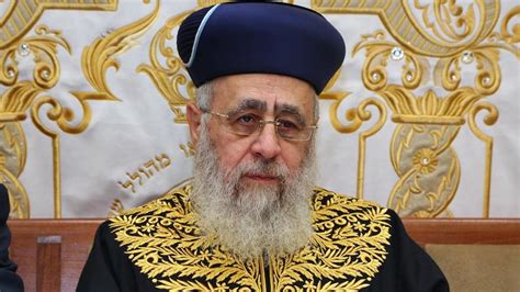 Jewish Leaders Condemn Israels Sephardi Chief Rabbi For Calling Black