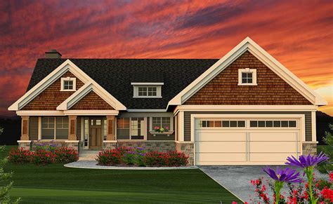 Elegant ranch style home trailside at the. 2 Bed Craftsman Ranch Home Plan - 89954AH | Architectural ...