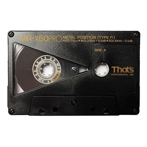 Thats Mr X 60 Pro Metal Blank Audio Cassette Tapes Retro Style Media