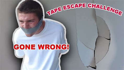 DUCT TAPE ESCAPE CHALLENGE GONE WRONG YouTube
