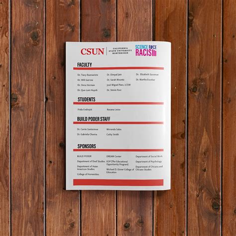 Conference Guide Build Poder At Csun On Behance