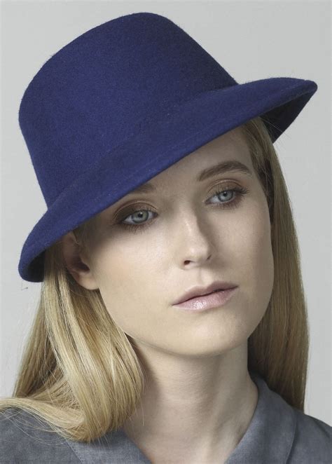 This Unique Hat Has An Asymmetric Top And Rounded Short Brim This Hat