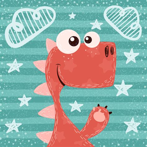Cute Cartoon Dinosaurs Clip Art Funny Dino Vector Image Sexiz Pix