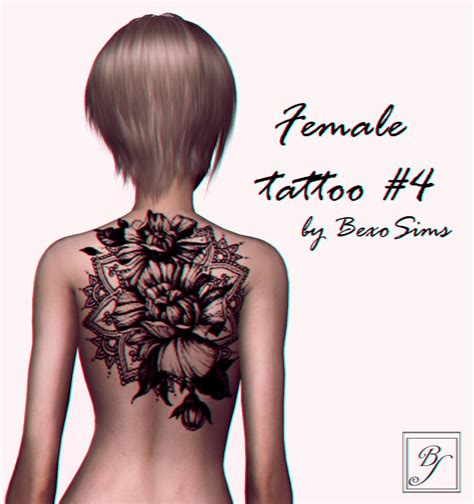 Sims4customcontent — Bexosims Ts4 Female Tattoo 4 By Bexosims