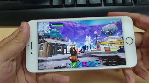Test Game Fortnite On Iphone 6s Plus Youtube