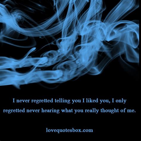 I Never Regretted - Love Quotes Box | Boxing quotes, Regret love quotes, Famous love quotes