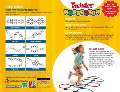 Twister Hopscotch Instructions Hasbro