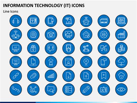 Information Technology It Icons Powerpoint Template