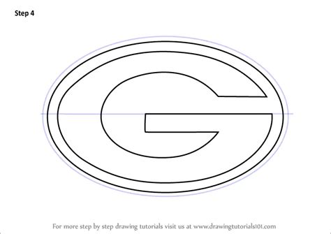 How To Draw Green Bay Packers Logo Nfl Step By Step