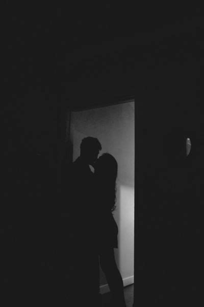Couple Kissing In The Black Couple Silhouette Couples Couple Aesthetic