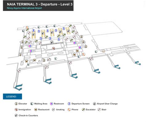 Terminal 3 Naia Map Draw A Topographic Map