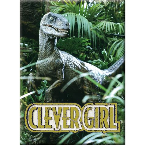 Jurassic Park Clever Girl Flat Magnet Entertainment Earth