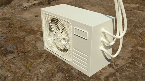 Air Conditioner Rigged Free 3D Model 3ds Obj Dae Blend Fbx Mtl