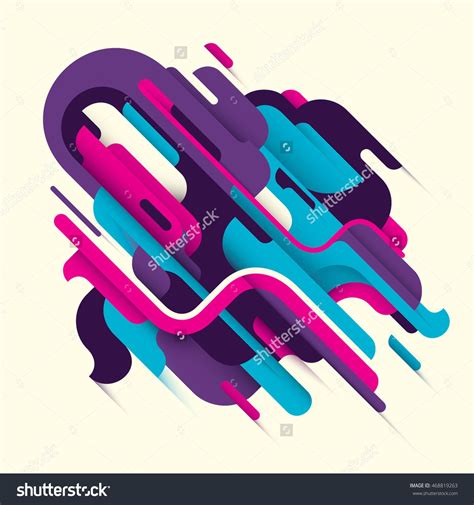 Conceptual Modern Style Illustration With Abstraction Vector