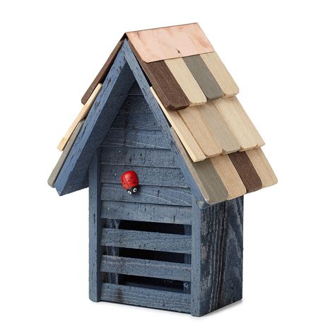 Wooden Ladybug House | Ladybug House, Insect House, Garden Ornament, Garden House, Bug House 